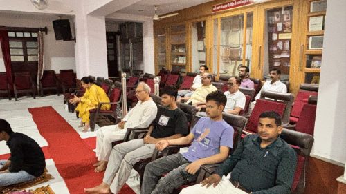 Sadhaks suring Bal Shivir 2025