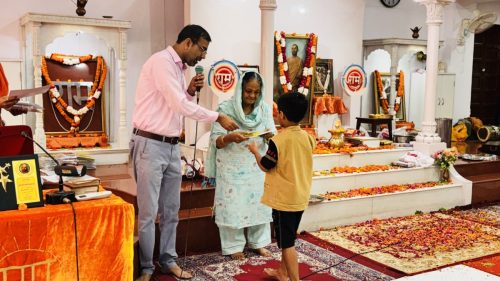 Certificate distribution during Bal Shivir 2025