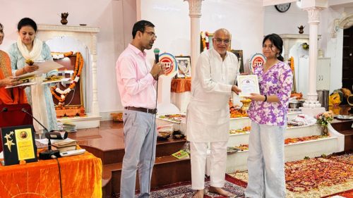 Certificate Distribution during Bal Shivir 2025